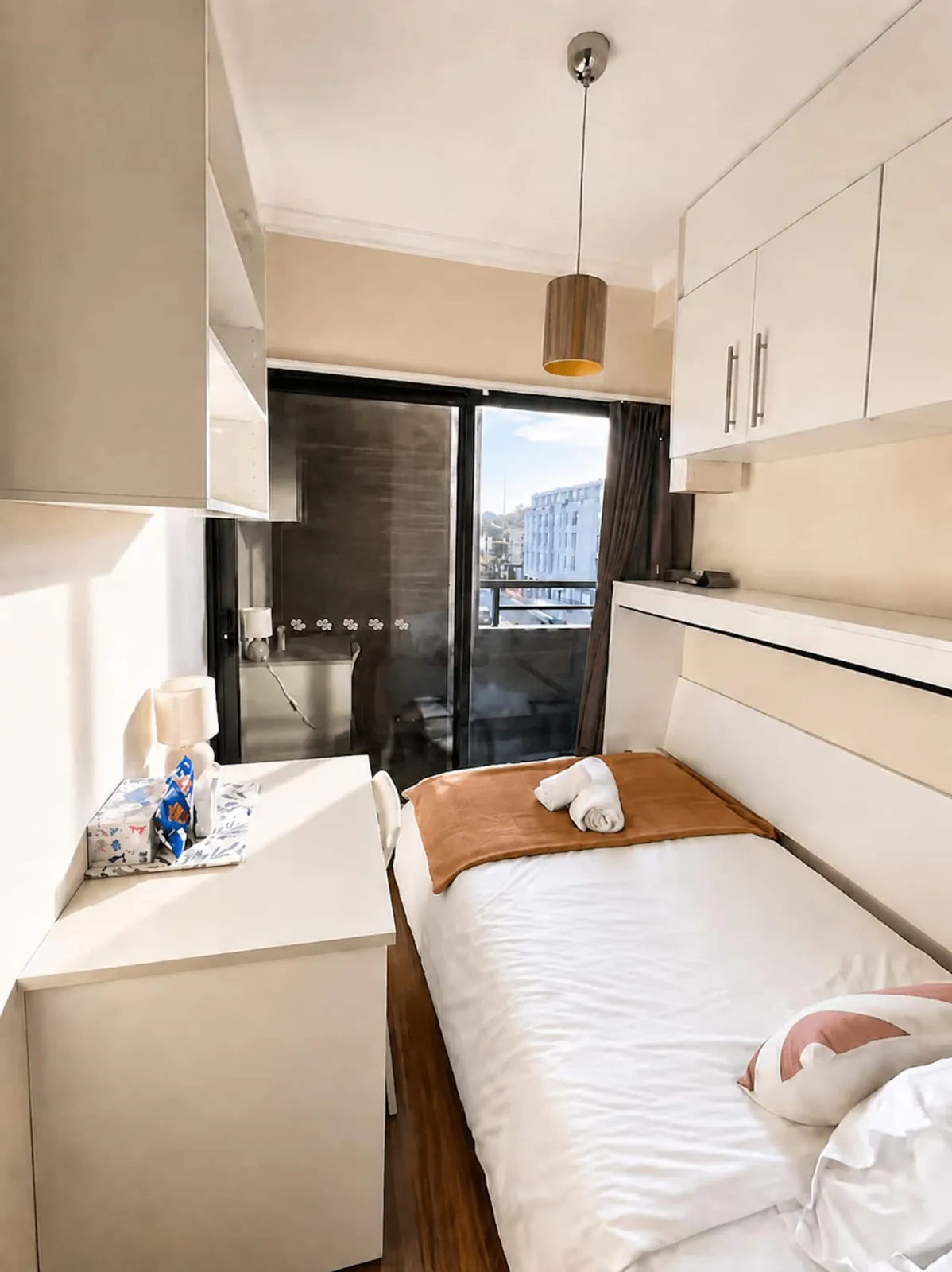 Furnished student studio with private balcony on Parramatta Road